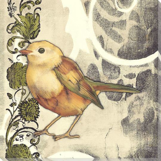 Bird Song II Wrapped Canvas Giclee Print Wall Art