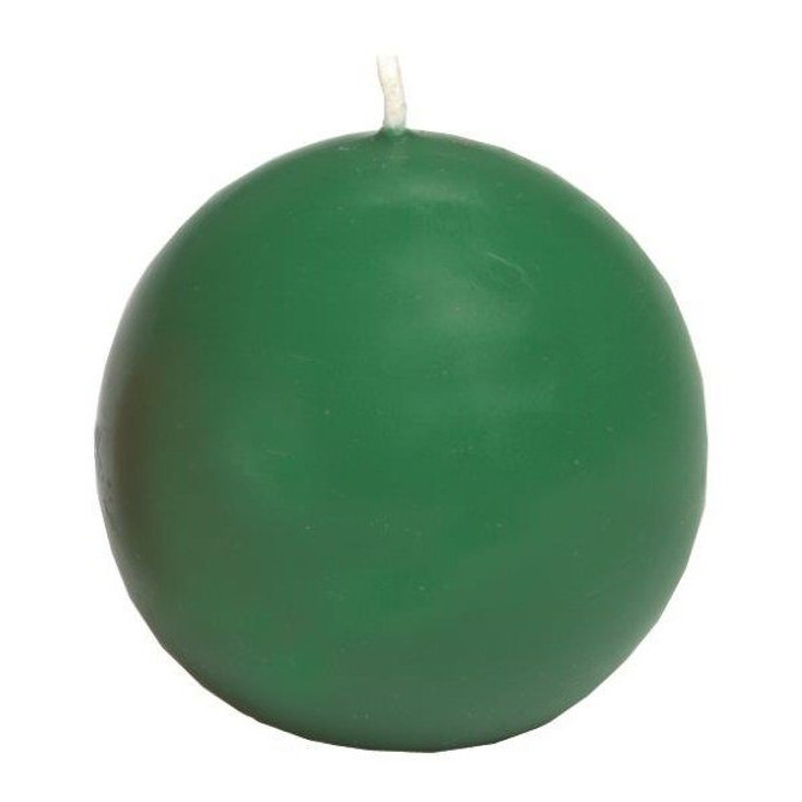 2.5" Pine Green Ball Candles, Set of 8