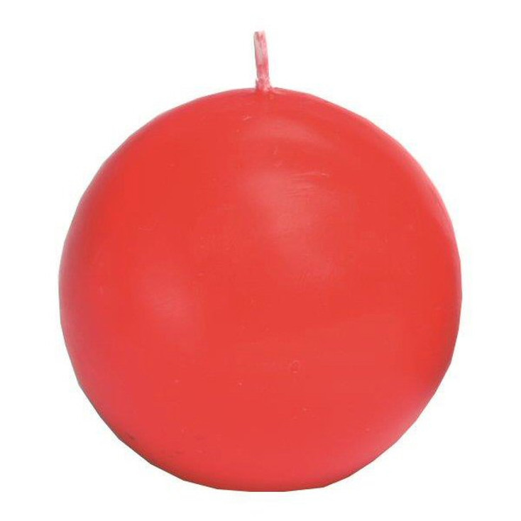 1.5" Red Ball Candles, Set of 12