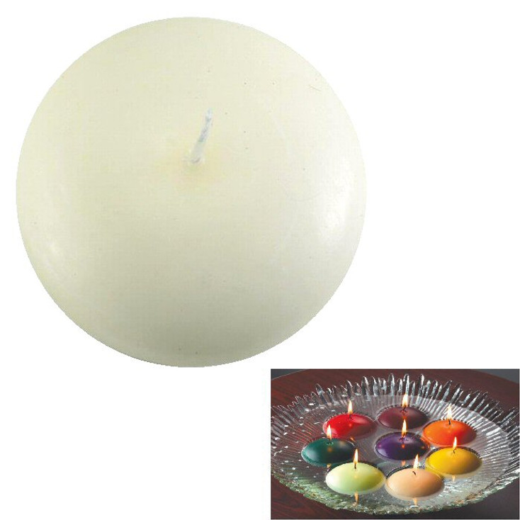 3" White Candle Floats Floating Candle, Set of 16