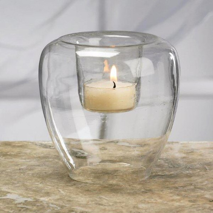 Regal Glass Tea Light Candle Holders, Set of 16