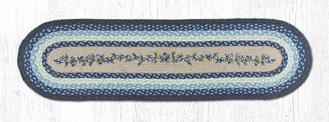 13" x 48" Blueberry Vine Jute Oval Table Runner by Harry W. Smith