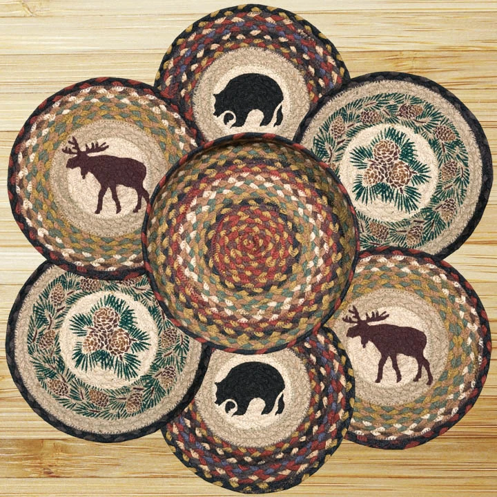 Wilderness Braided Jute Trivets and Basket Holder