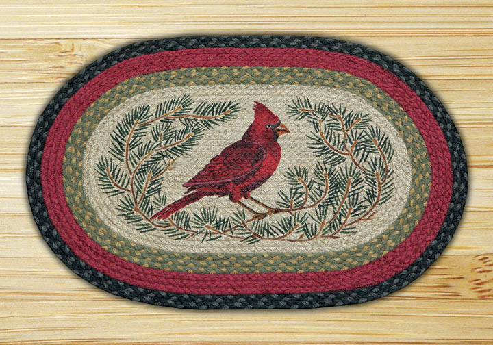 20" x 30" Cardinal Braided Jute Oval Rug by Phyllis Stevens
