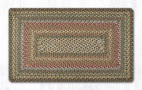 27" x 45" Fir Ivory Braided Jute Rectangle Rug