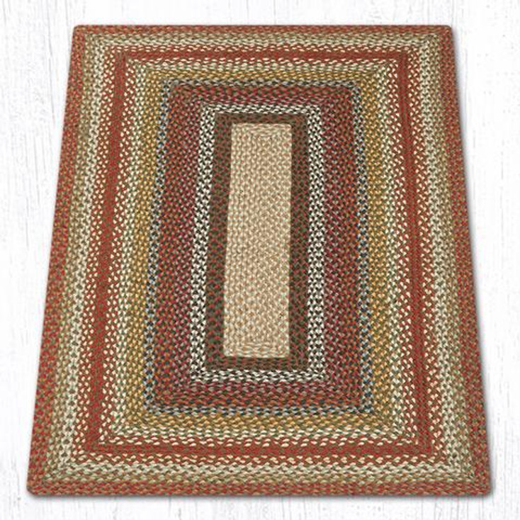 3' x 5' Honey Vanilla Ginger Braided Jute Rectangle Rug