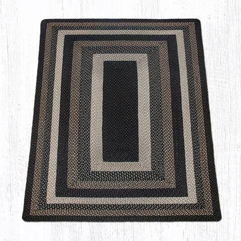 5' x 8' Mocha Frappuccino Braided Jute Rectangle Rug