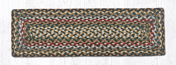 Fir Ivory Jute Rectangle Stair Tread Rug 8.25x27