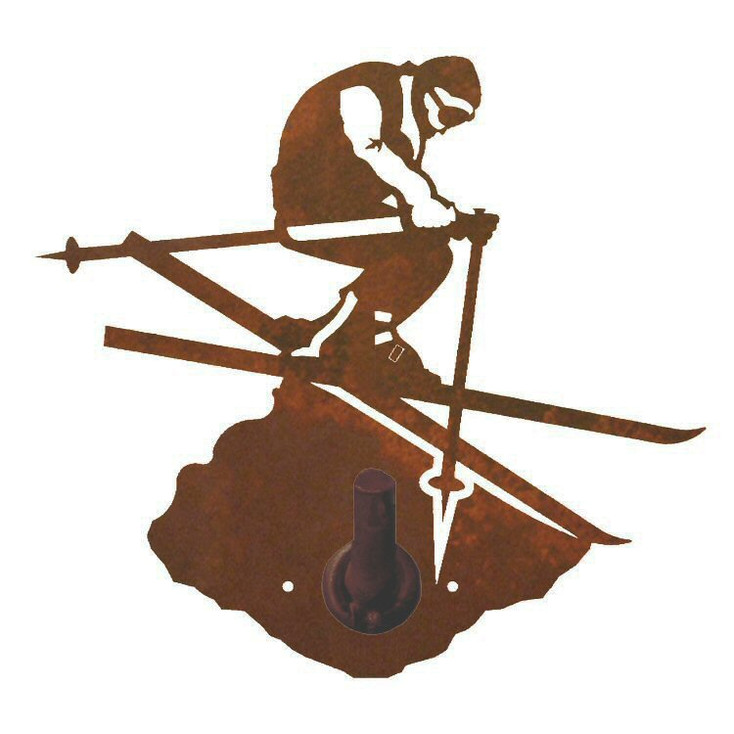 Skier Metal Robe Hook
