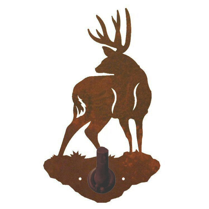 Mule Deer Metal Robe Hook
