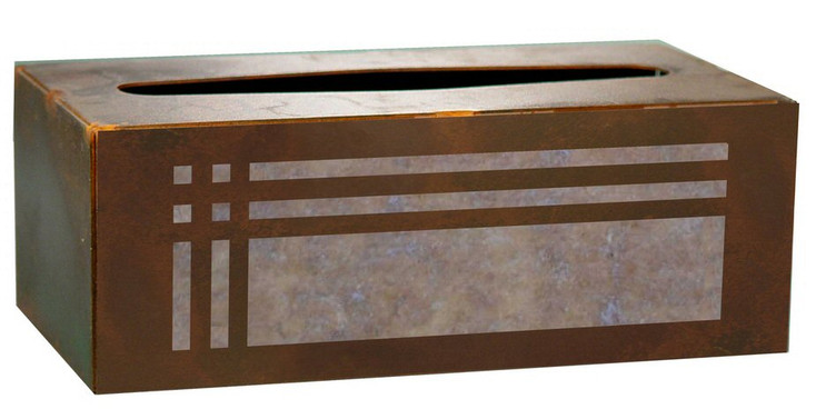 Mission Metal Flat Tissue Box Cover