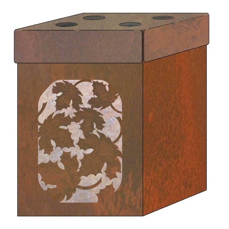 Maple Leaf Metal Toothbrush Holder