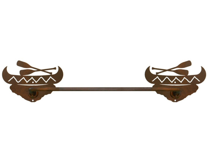18" Canoe Metal Towel Bar
