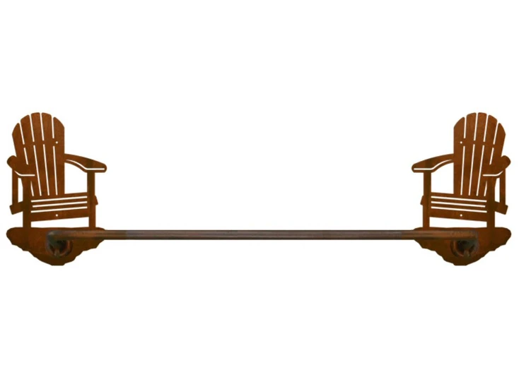 27" Adirondack Chair Metal Towel Bar