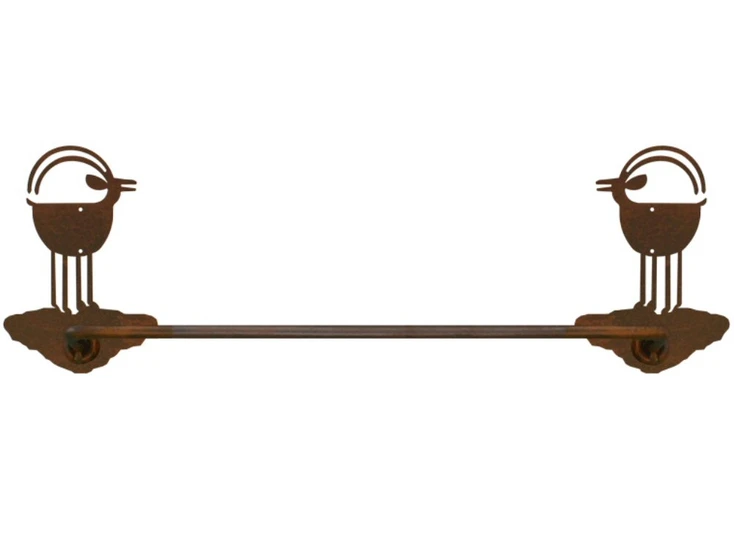 18" Ram Goat Metal Towel Bar