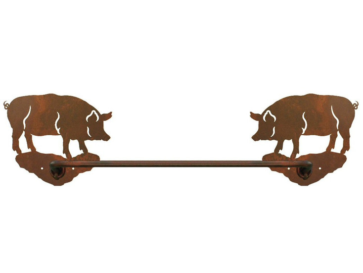 27" Pig Metal Towel Bar