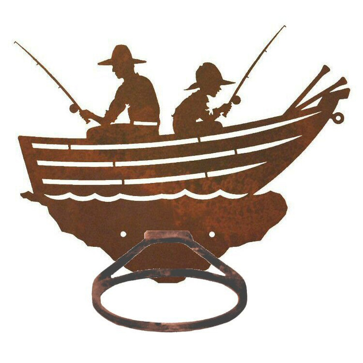 Row Boat Metal Bath Towel Ring