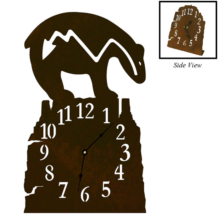 Fetish Bear Metal Table Clock