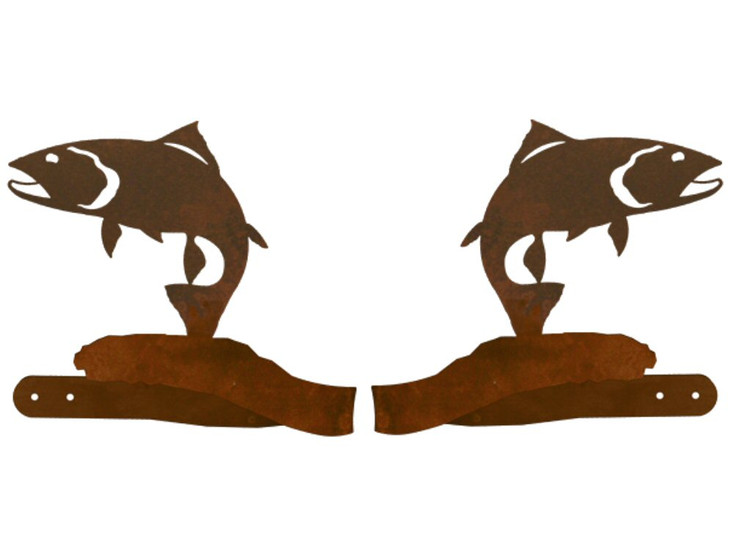 Trout Fish Metal Curtain Tie Backs