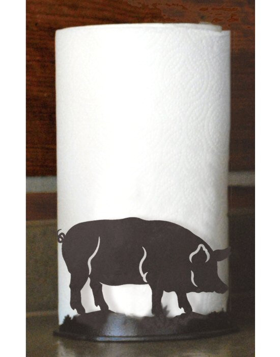 Pig Metal Paper Towel Holder