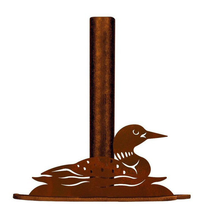 Swimming Loon Metal Paper Towel Holder