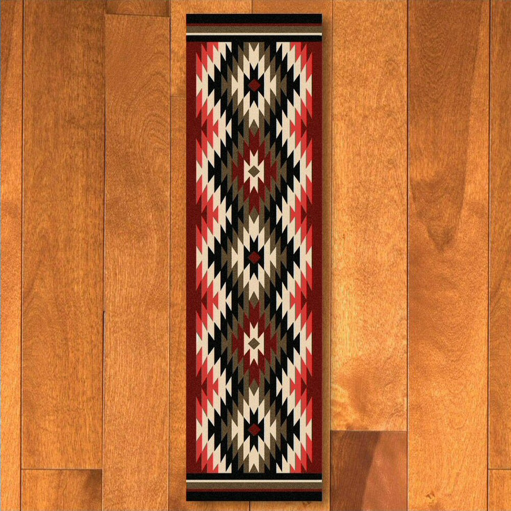2' x 8' Starburst Original Southwest Rectangle Runner Rug