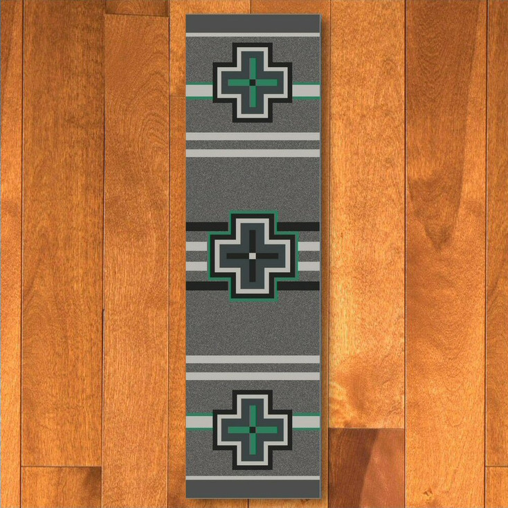 2' x 8' Bounty Jade Southwest Rectangle Runner Rug