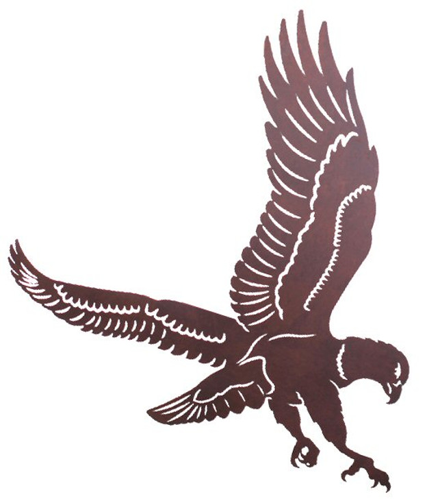 30" Flying Eagle Metal Wall Art