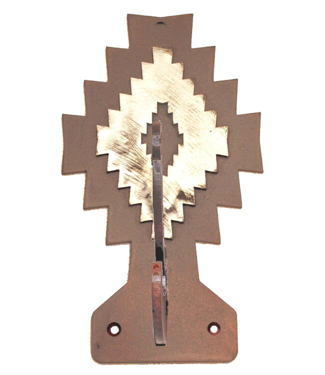 Burnished Desert Diamond Double Metal Wall Hook