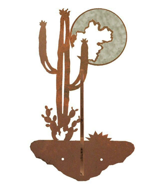 Burnished Desert Moon Double Metal Wall Hook