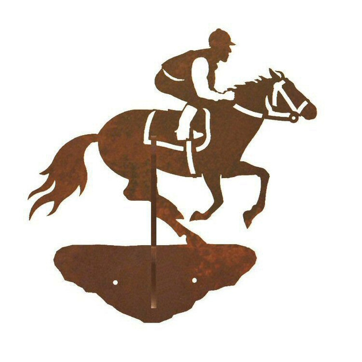 Derby Horse Racer Double Metal Wall Hook