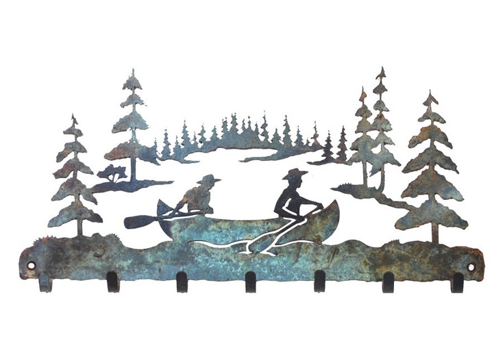 Canoe Metal Wall Key Rack