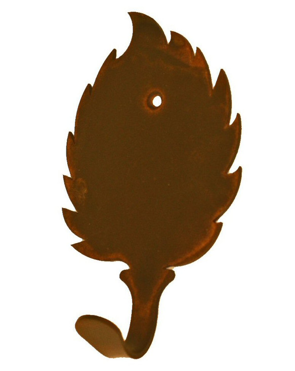 Aspen Leaf Small Single Metal Wall Hook