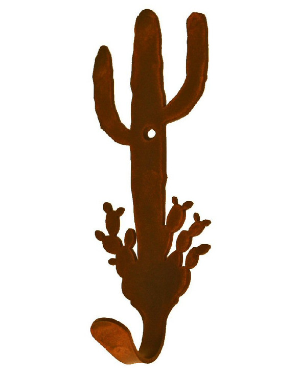 Desert Cactus Small Single Metal Wall Hook