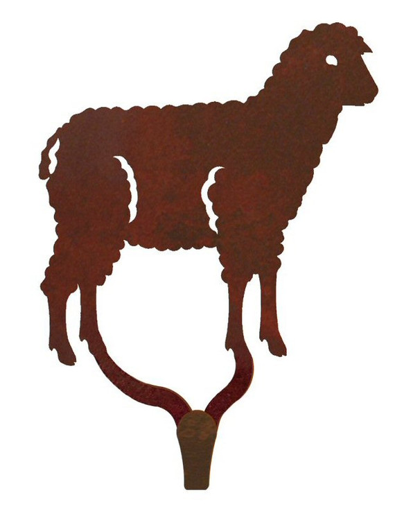 Sheep Large Single Metal Wall Hook