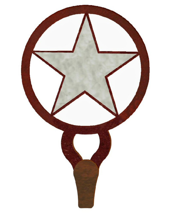 Texas Star Burnished Large Single Metal Wall Hook