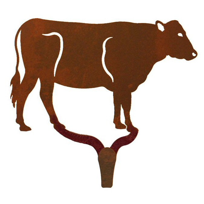 Cow Large Single Metal Wall Hook