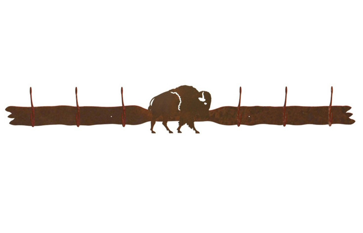 Buffalo Six Hook Metal Wall Coat Rack