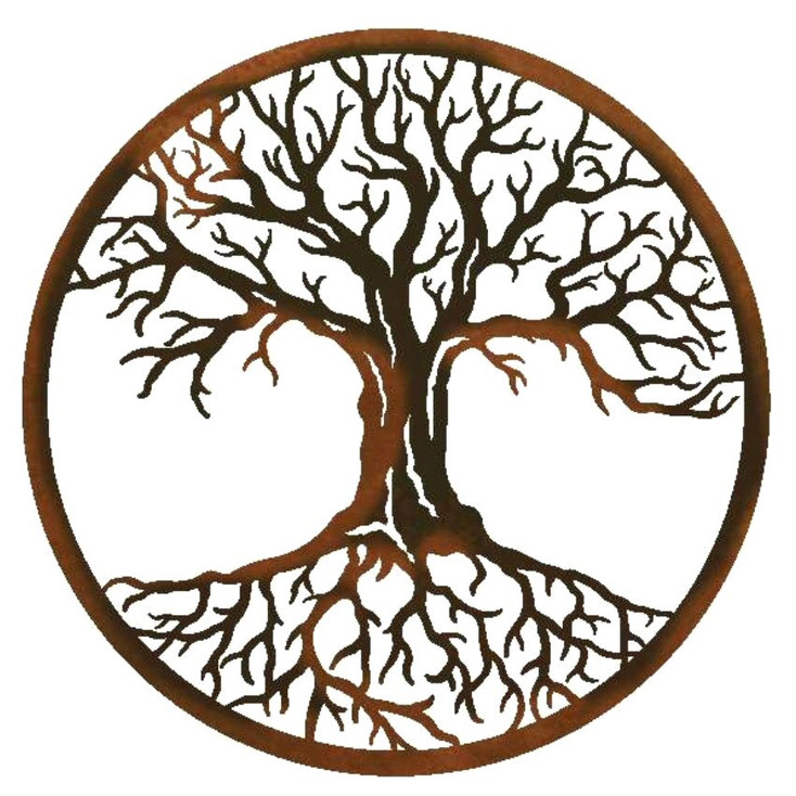 22" Tree of Life Metal Wall Art