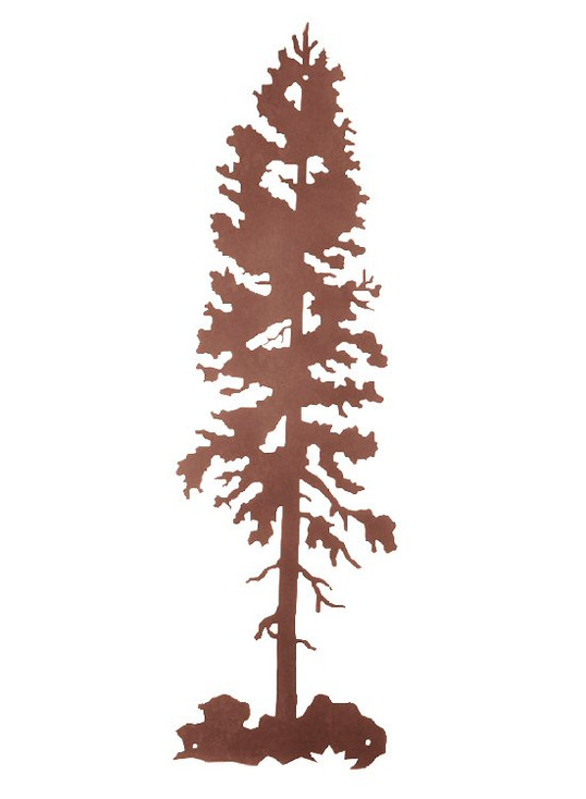 38" Lodge Pole Tree Metal Wall Art