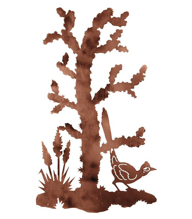 42" Road Runner Bird Metal Wall Art