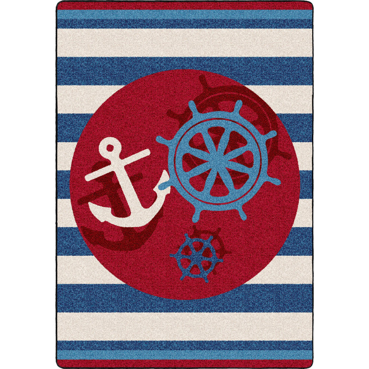 3' x 4' Ahoy There Nautical Rectangle Scatter Rug
