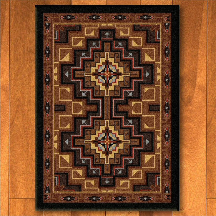 3' x 4' High Rez Earth Southwest Rectangle Scatter Rug
