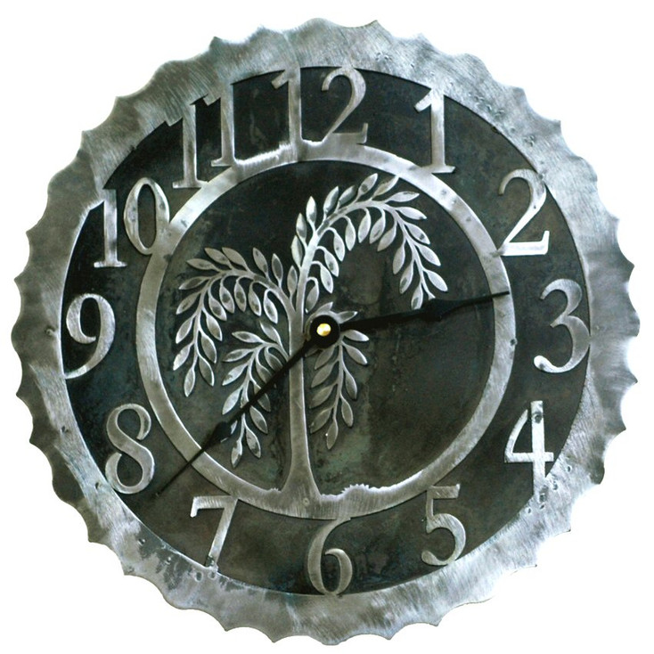 12" Willow Tree Metal Wall Clock