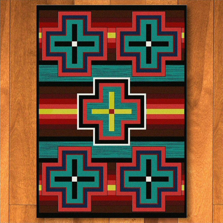 3' x 4' Bounty Bright Southwest Rectangle Scatter Rug