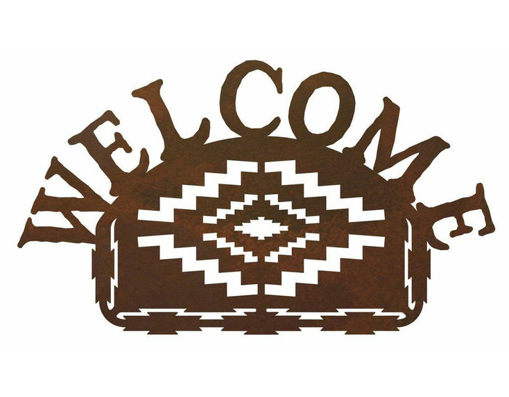 Desert Diamond Metal Welcome Sign