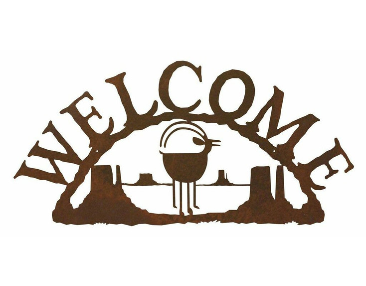 Ram Goat Metal Welcome Sign