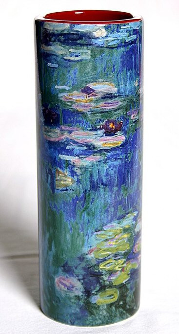 Monet Waterlilies Flower Ceramic Vase