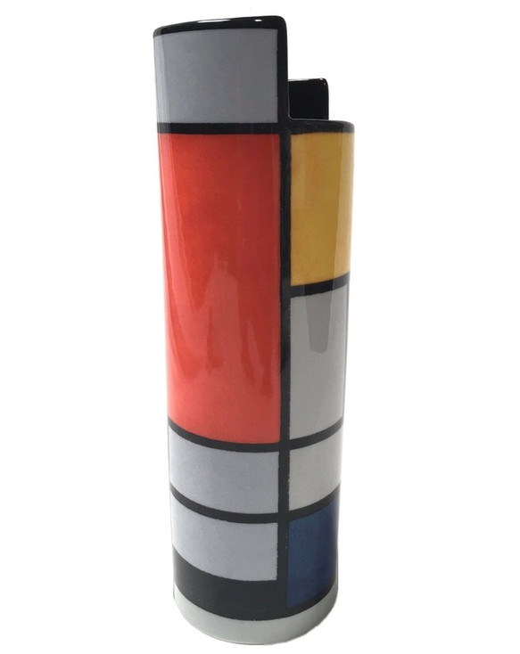 Mondrian Modern Art Ceramic Vase by Mondrian