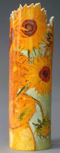 Sunflowers Ceramic Vase by Van Gogh